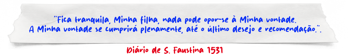 Citação do Diário de Santa Faustina 1531